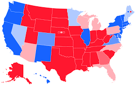 da visualization and population map makes US seem redder