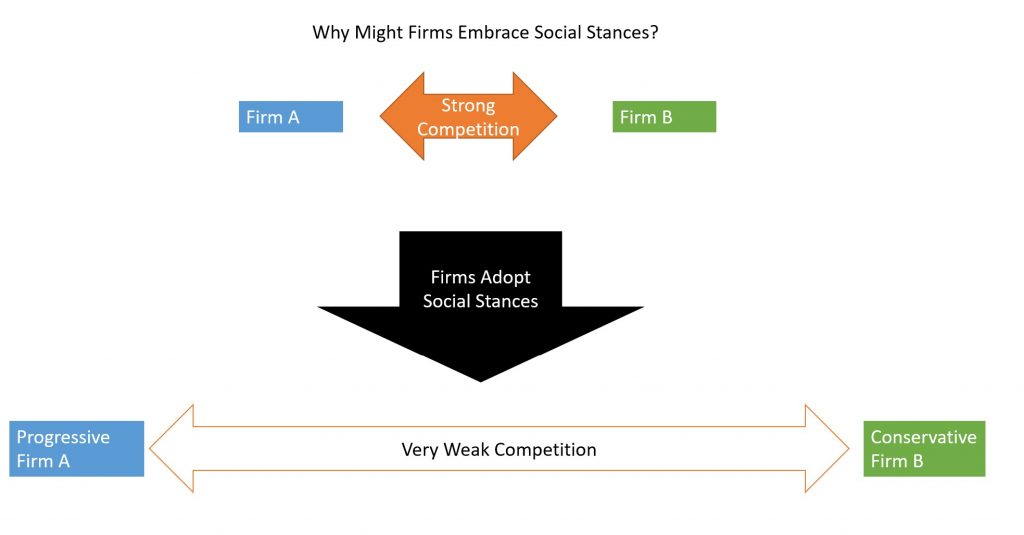 Social Stances May Dampen Competition Increasing Industry Profits