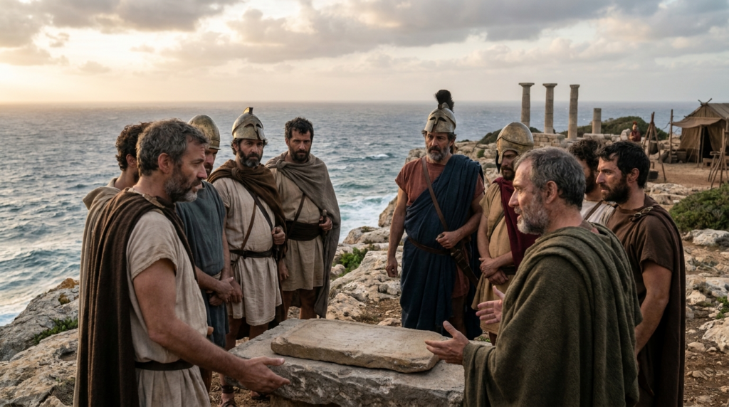 Soon At Least Half Of These AI Generated Ancient Greeks Will Be Dead, The Melian Dialogue
