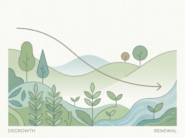 An AI Picture That Summarizes Degrowth. Not Sure What We Learn From It